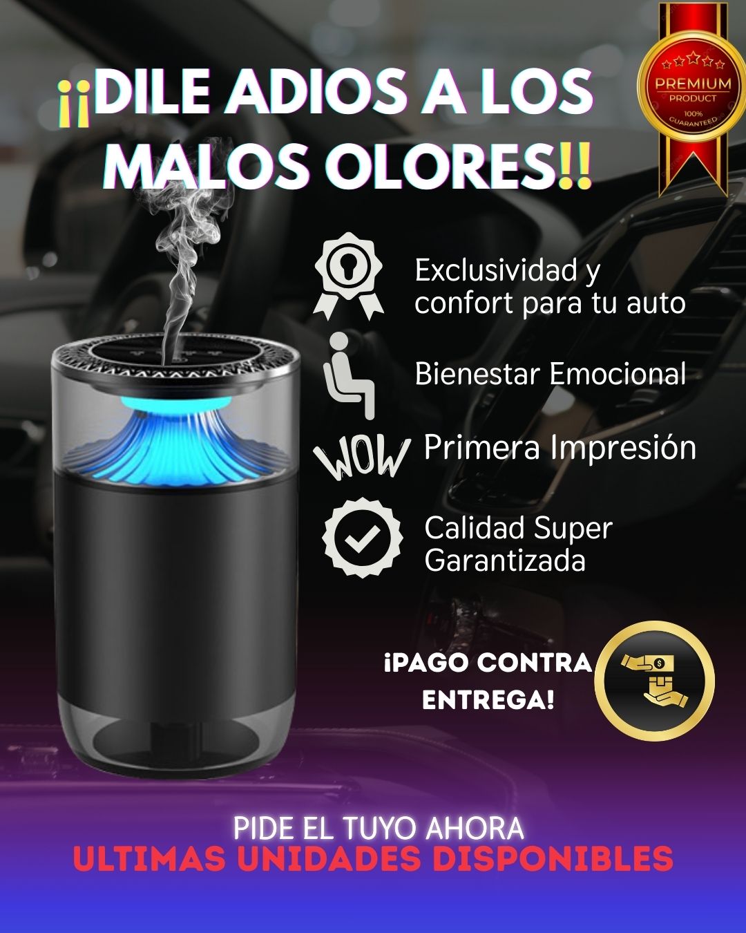 DIFUSOR DE AROMAS PARA CARRO