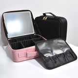 Cosmetiquera con espejo y luz led