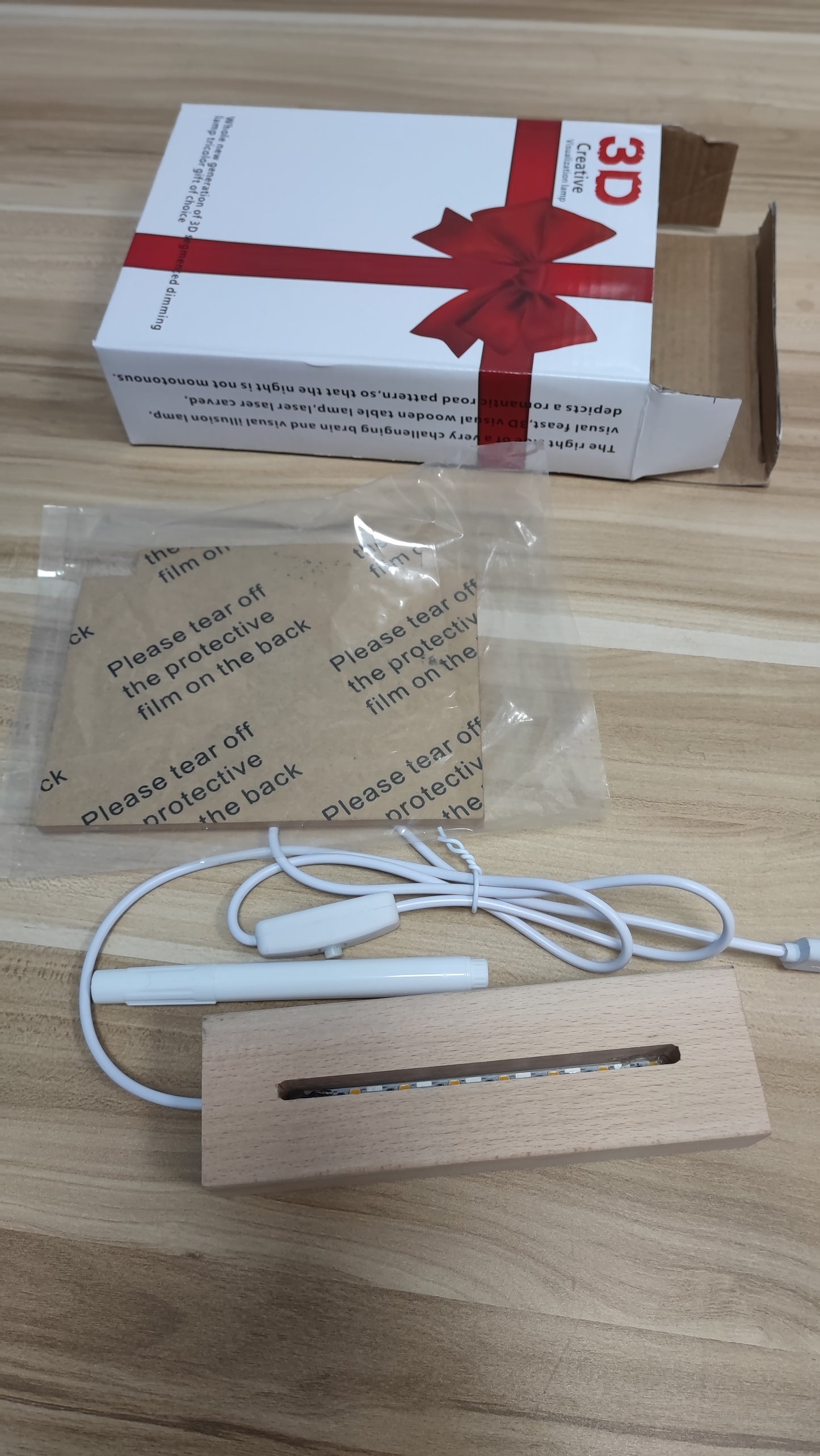 Lampara Led 3d Tablero Acrilico Borrable